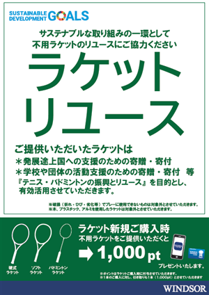 不要になったラケットをリユースさせていただきます　ブログNO61